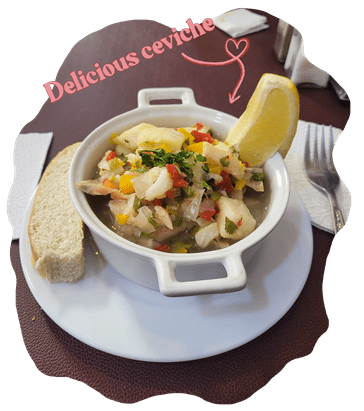 seafood ceviche from punta arenas
