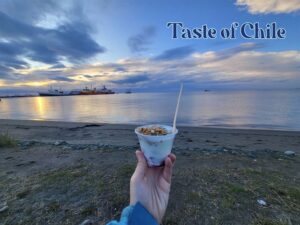 Yogurt, beach front, chile, punta arenas