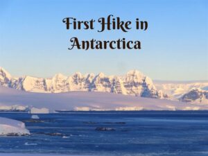 Snow covered mountains in antarctica