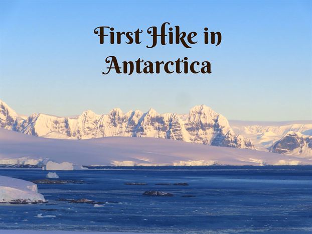 Snow covered mountains in antarctica